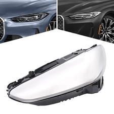 For BMW 4-Series M4 i4 21-24 Left Side Headlight Clear Lens Cover Driver