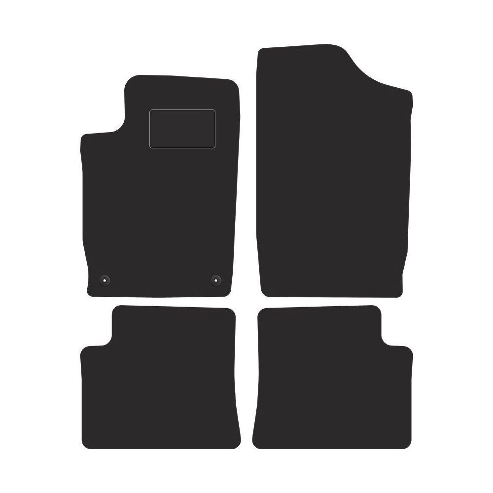 Jeu de tapis de sol velours STREAK bleu pour Citroën Xsara 1999-2006