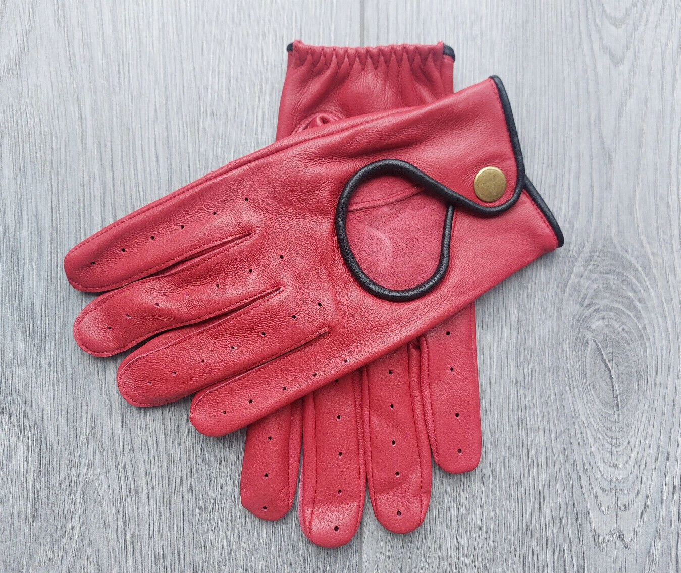 Vintage E bike fashion Gloves Mens Soft Sheepskin red Leather Chauffeur Vintage
Opens in a new windo