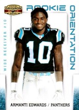 2010 Panini Gridiron Gear ROOKIE ORIENTATION 22 Armanti Edwards Carolina Panther