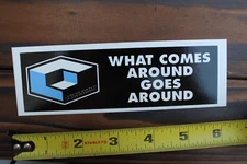 Consolidated Skateboards What Goes Around 90's GB6 Vintage Skateboarding STICKER