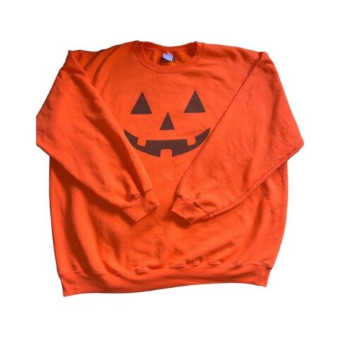 Jack O Lantern sweatshirt. Orange. 3XL. Unisex - image 1