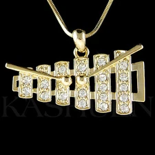 ~Bell Kit Set Xylophone~ made with Swarovski Crystal Marimba percussion Necklace