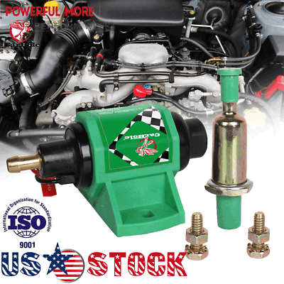 #ad Universal 12V Inline Micro Electric Fuel Pump 4 7 PSI Low Pressure Diesel Petro $23.98