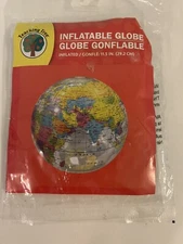 Teaching Tree Inflatable World Globe 11.5” Education Home School New Sealed 