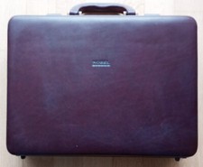 Business Aktentasche, klein 39x28x9 cm, Aktenkoffer, Leder Braun, Abschliessbar