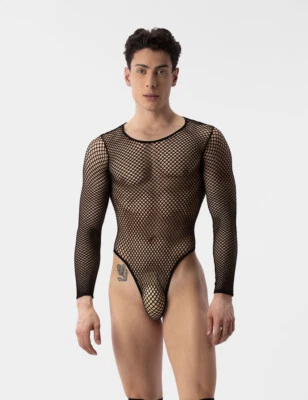 barcode Berlin - Fishnet Body COMO schwarz Herren Suit gay 92323/100 SALE