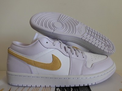 WMNS NIKE AIR JORDAN 1 LOW BARELY GRAPE-LEMON WASH-WHITE SZ 10.5 [DC0774-501]