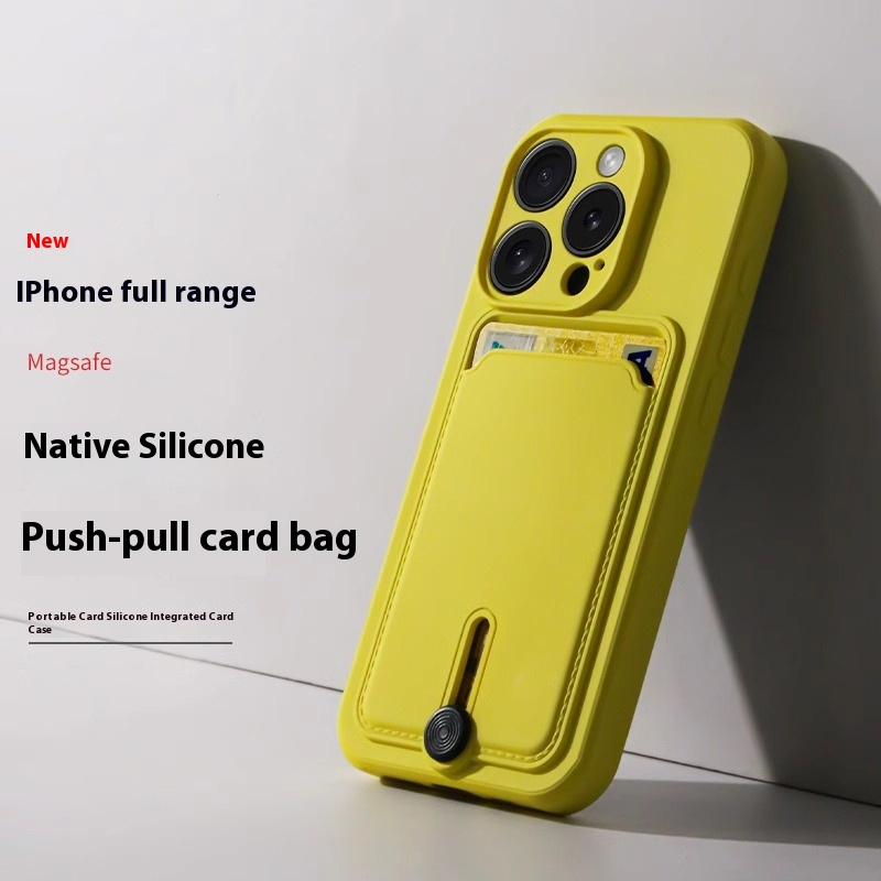 Durable Card Slot Case Cover for iPhone 16 15 14 13