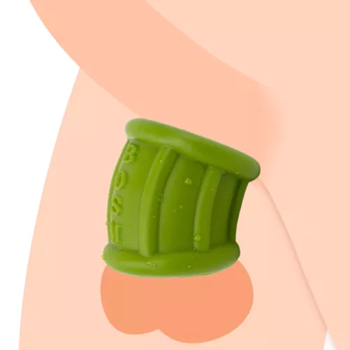 Silicone Ball Stretcher Scrotum Ring Squeeze Testicle Penis Ring Enhancer BDSM - Picture 2 of 39