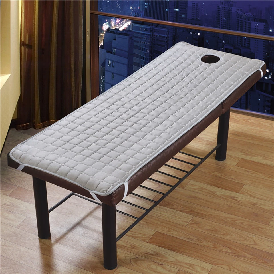 Anti-slip Beauty Massage Spa Bed Table Cover w/ Face Hole Salon Couch Sheet