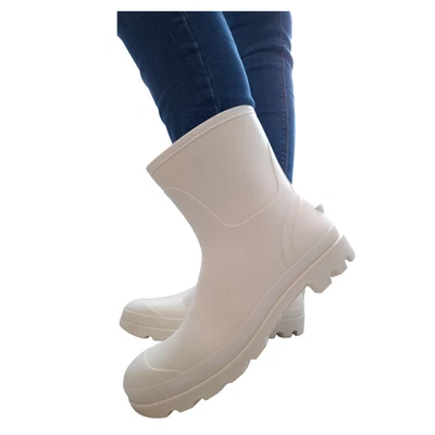 PALIUTIS Gummistiefel Damen Kurz Regenstiefel Stiefeletten Gummistiefeletten Wasserdicht