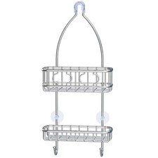 Stainless Steel Bathroom Hanging Shower Head Caddy Organizer 22X10.2X4.2
