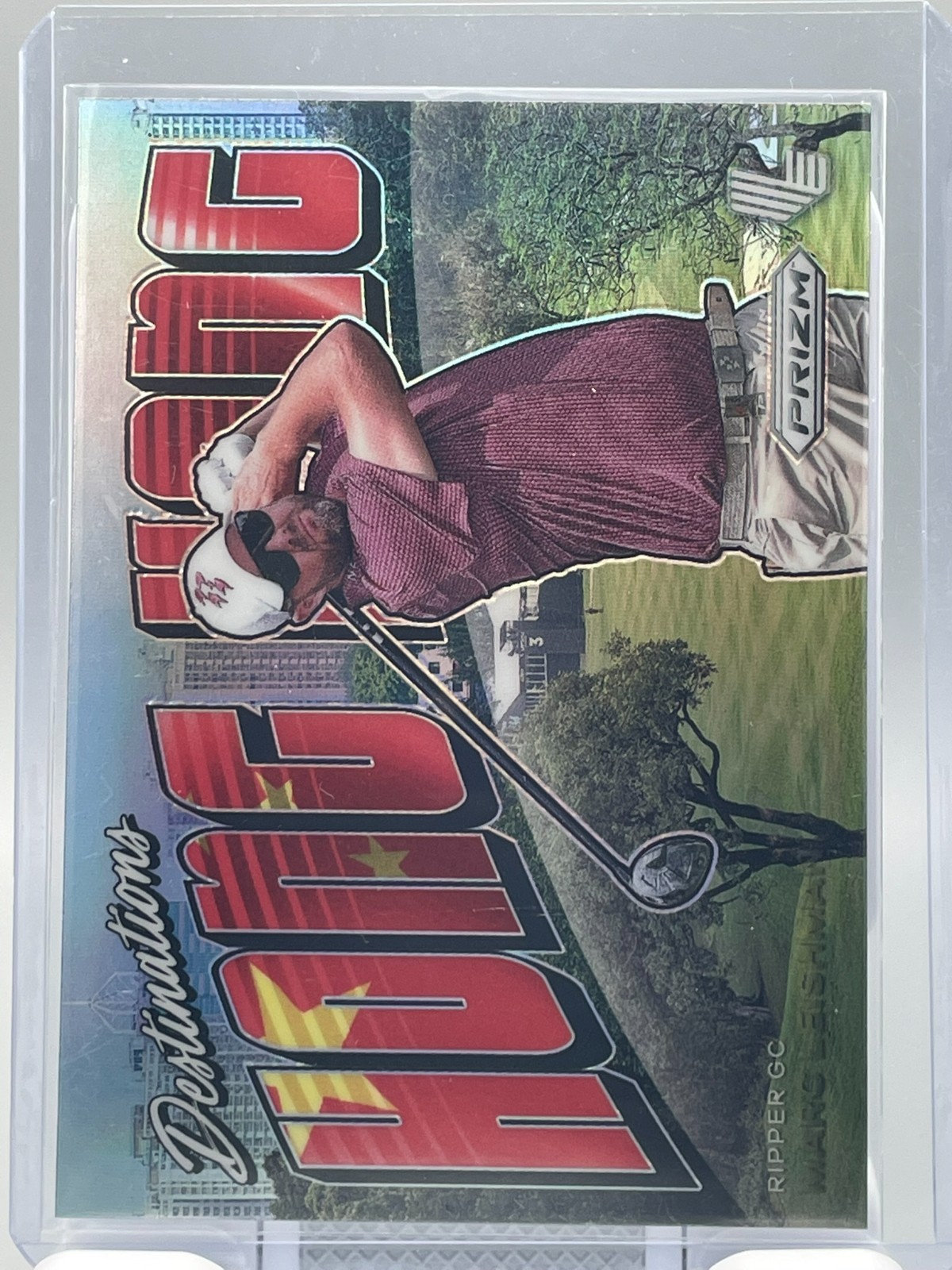 2024 Panini Prizm LIV Golf Marc Leishman Destinations Hong Kong RC SSP Case Hit