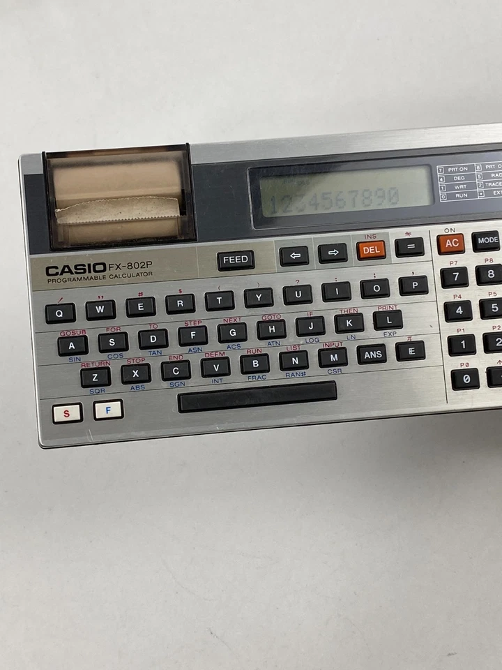 Vintage CASIO FX-802P Pocket Computer Programming Calculator - Image 2 of 4