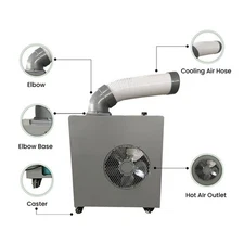 Equator 7000BTU Weatherized Outdoor Air Conditioner+Fan IP24 Casters 110V