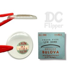 Bulova 11AFC Watch Crystal 1112 E-3 28.3mm Low Dome 1950s Ht. 4.0 NOS Read