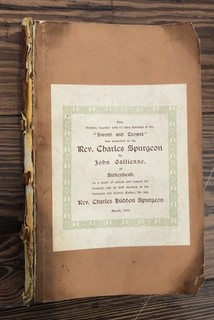 Charles Spurgeon Sword And Trowel 1871 Stockwell Orphanage Golden Lane Mission