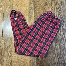 Vtg Plaid Stirrup Pants 80s 90s Holiday Christmas Leggings Made USA Medium Turbo