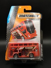 Matchbox Two Storey bus  red  sealed on long card card issues