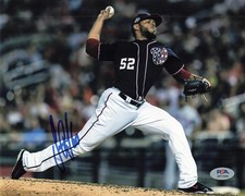 Jimmy Cordero Washington Nationals Signed 8x10 Photo PSA