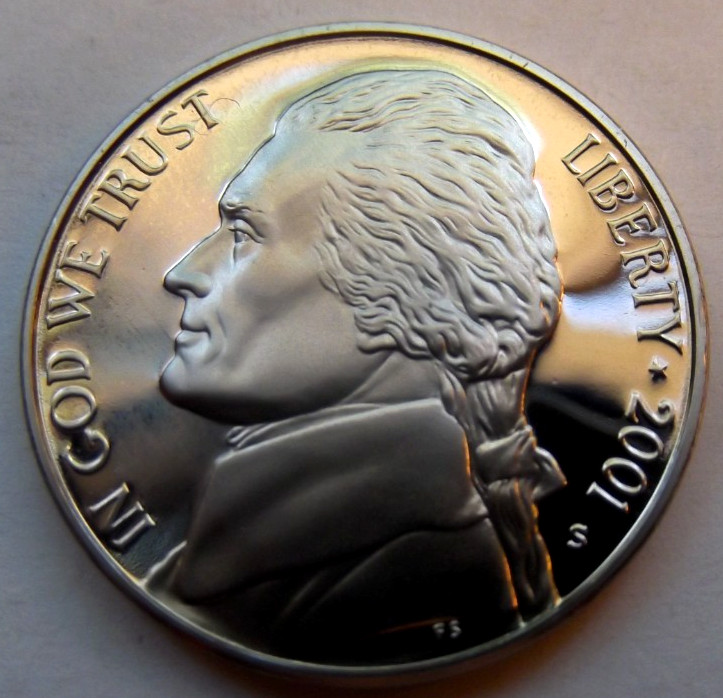 2001-s  Jefferson Nickel  frosty DCAM proof 🔥🔥