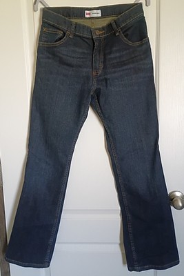 Wrangler Boys Classic Bootcut Jeans Size 16 Regular Dark Wash Denim 105WNBWDG