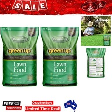 Green Up Lawn Food for All Grass Types - 2.5kg x 2 Packs of Fast-Acting Granules