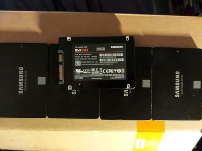 Bulk Lot Qty 5 Fully Tested Samsung 860 EVO 250GB 2.5 SATA SSD Solid State Drive