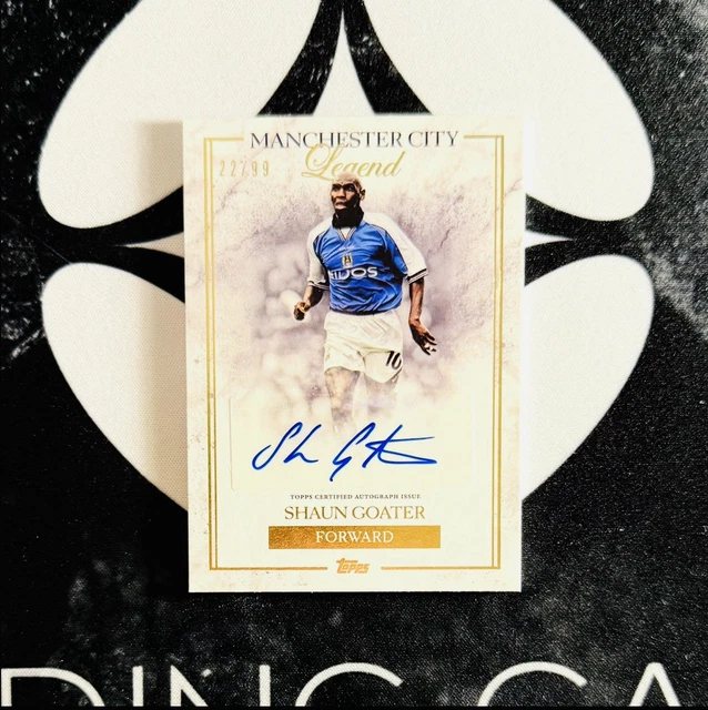 2023-24 Topps Manchester City Forever - Shaun Goater Legend Autograph /99