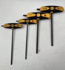 Wiha 4 Piece T Handle Allen Wrenches 9/64 , 5...