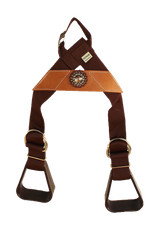 Challenger Western Saddle Show Youth Rider Buddy Kids Stirrups w/ Concho