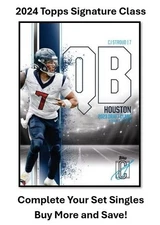 2024 Topps Signature Class Football Base Singles You Pick Complete Your Set