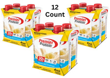 Premier Protein Shake, Bananas Cream, 30g Protein, 11 fl oz, 12 Ct