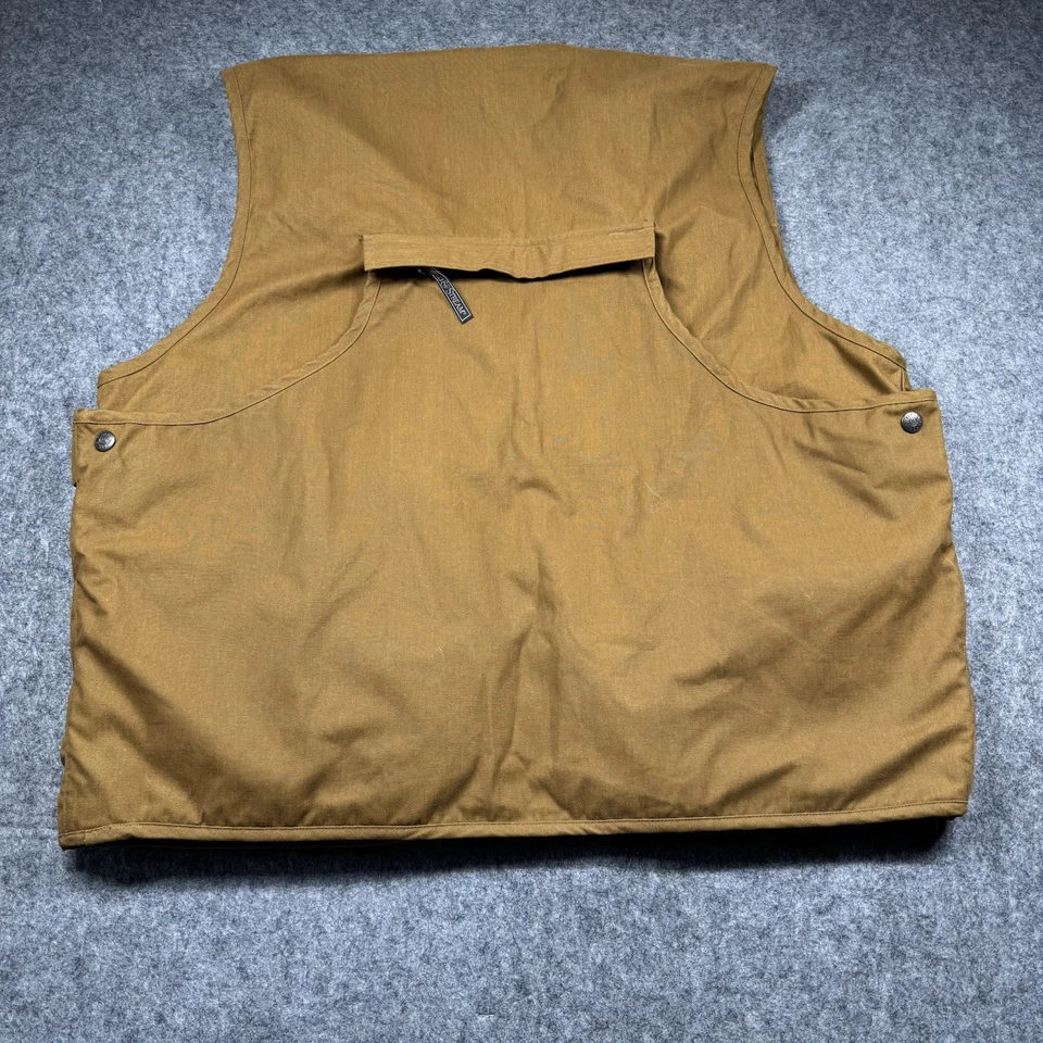 Field & Stream Fly Fishing Vest Men’s XL Khaki Cotton Canvas Waterproof Pockets - Image 2 of 4