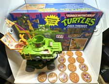 TMNT Pizza Thrower w/ Box Teenage Mutant Ninja Turtles 1989 Vintage Playmates