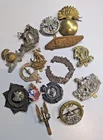 VINTAGE MILITARY CAP BADGES SAS NAVY TANK EGYPT ENAMEL WW1 WW2 LOT WW1 WAR