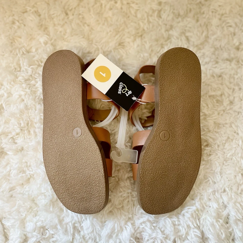 Sandalias Mari con correa al tobillo para niños - clase artística coñac talla 1: comodidad elegante Foto 3 de 4