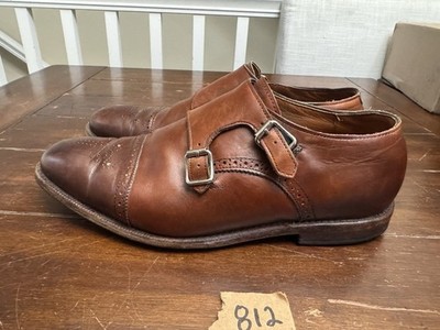 Allen Edmonds St. Johns Double Monk Strap Oxford Brown Leather Shoes 10.5 EEE