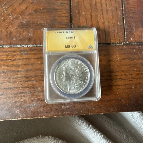Morgan Dollar 1888-S ANACS MS 63 Silver $1 San Francisco Uncirculated KM#110