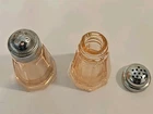 Hazel Atlas Pink Depression Glass Salt and Pepper Shakers