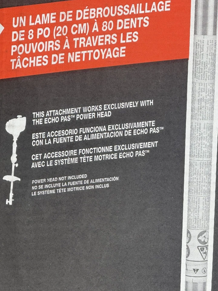 Echo PAS-225 PAS-230 PAS-266 PAS-2620 99944200601 Brushcutter Attachment - Image 3 of 4