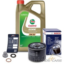 BOSCH ÖLFILTER+5 L CASTROL EDGE 0W-30 FÜR RENAULT KANGOO 1.5 dCi 05