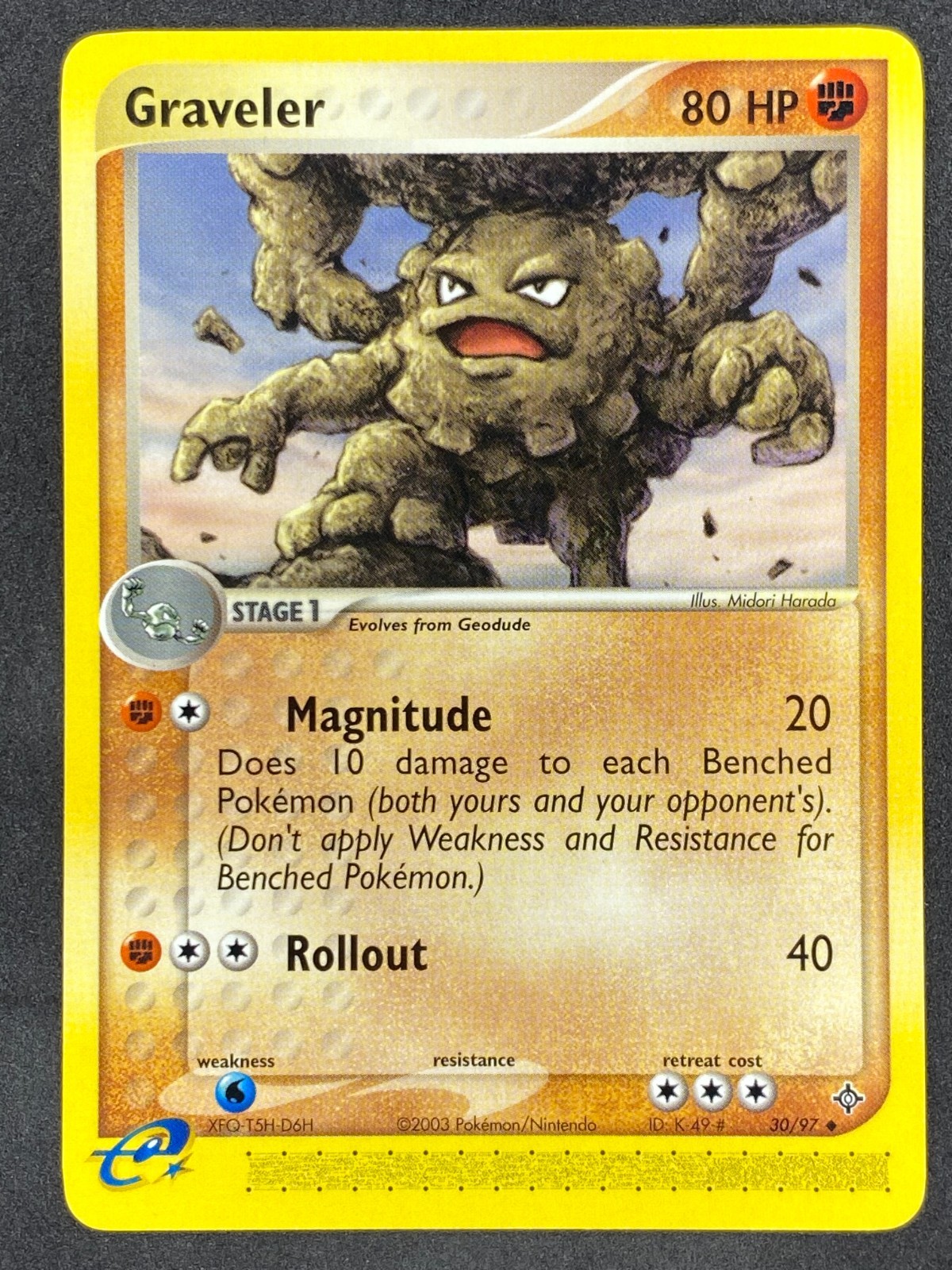 Pokémon Graveler 30/97 DR EX Dragon NM