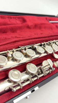 YAMAHA YFL-311 YFL311 Silver Plate Flute With Hard Case + Bag From