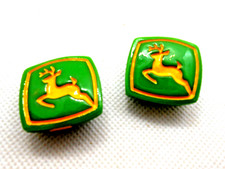 Green Tractor Yellow Deer Shoe Charms for Crocs-2 pieces