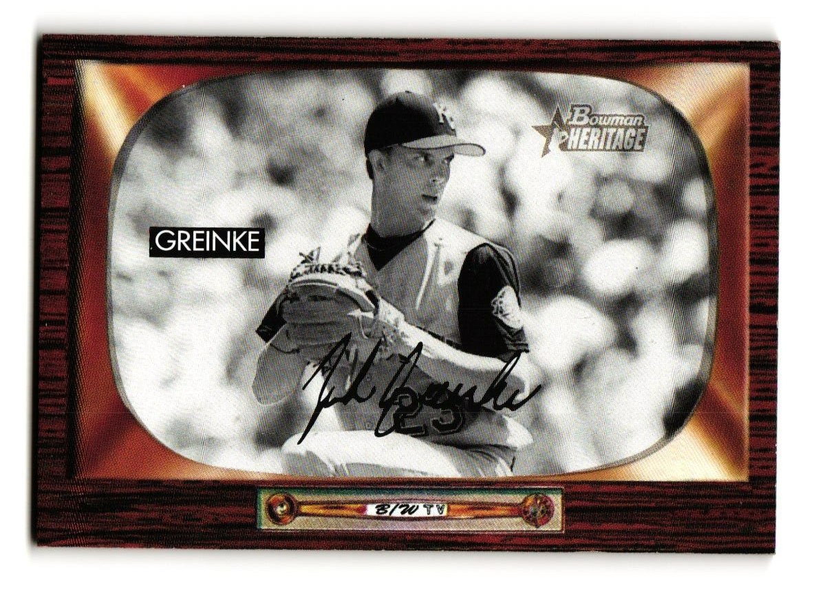 2004 Bowman Heritage ZACK GREINKE Black & White RC Parallel ROYALS SP