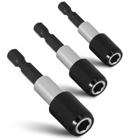 3X Magnetisch Bithalter 1/4'' Hex Magnet Bits Halterung Adapter Schnellwechsel