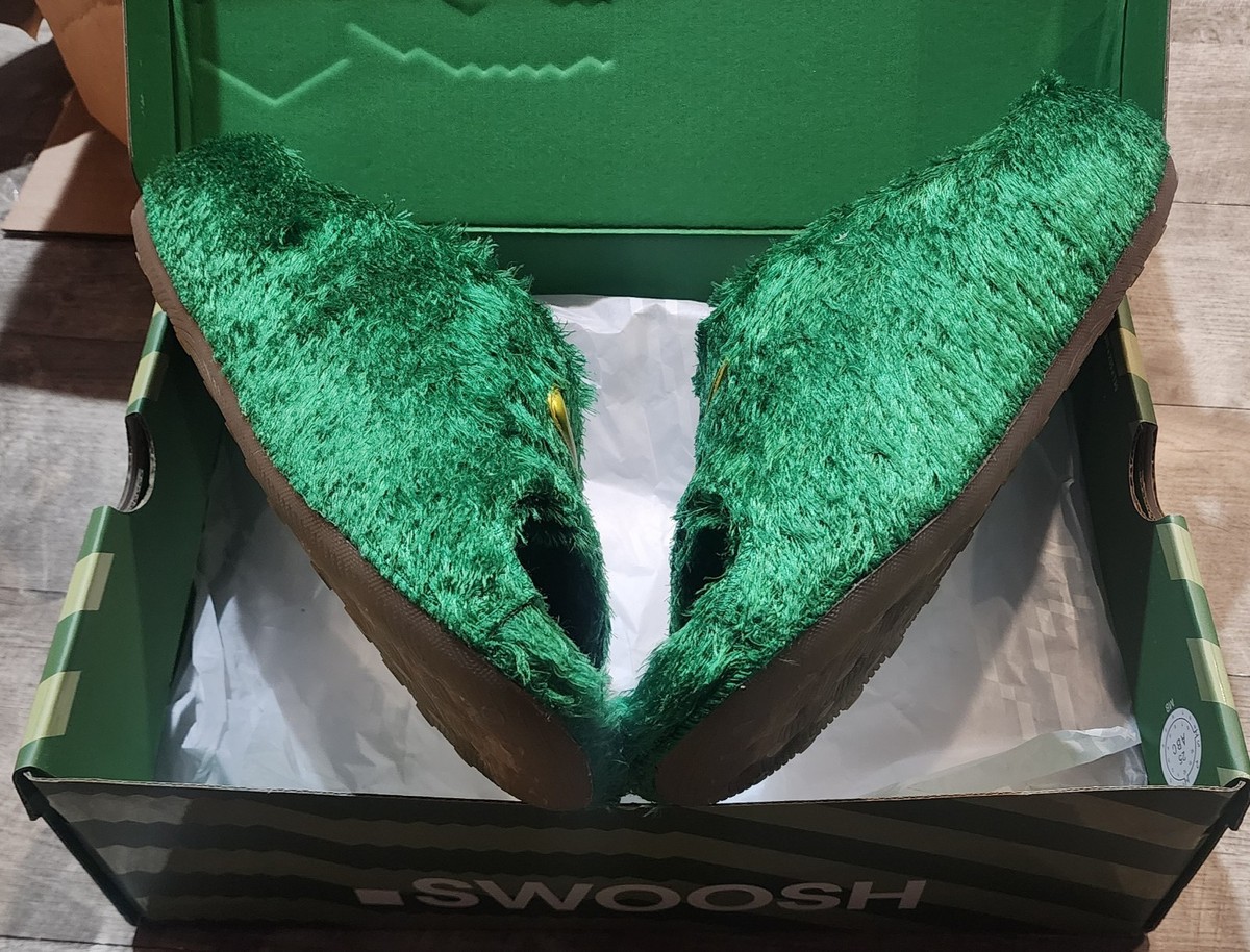 Nike Reactx Rejuven8 Slide QS Swoosh Touch Grass Kelly Green Men's