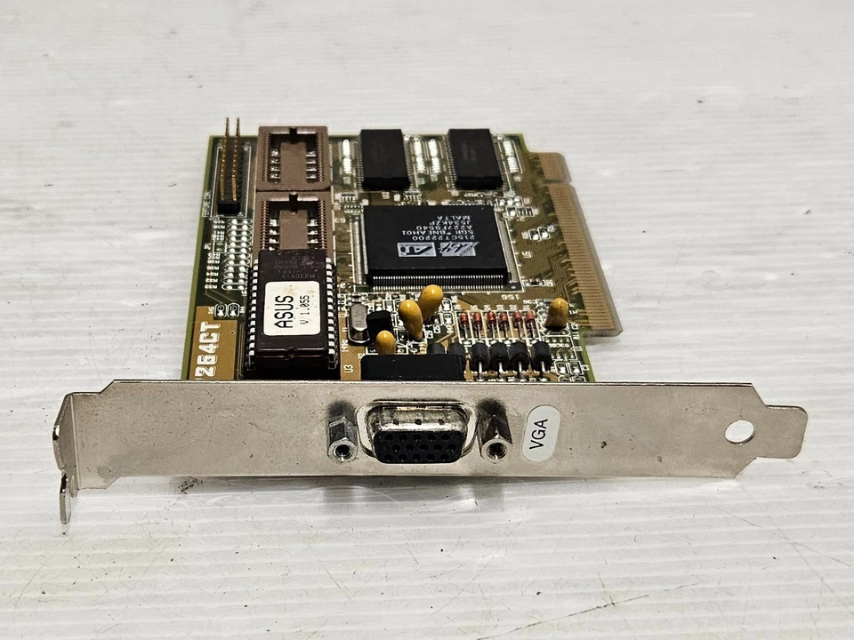 ATI Mach64 CT, 1MB, PCI, VGA, Asus PCI-V264CT, WORKING VINTAGE CARD - Image 3 of 4